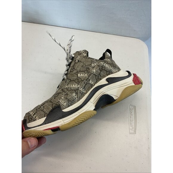 Gucci x Balenciaga the Hacker project Triple S Sneakers Womens Sz‎ 8 - Picture 12 of 16